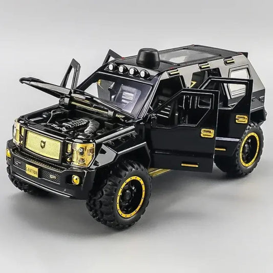 G Patton Diecast SUV Model – 1:24 Scale | Black| Light & Sound